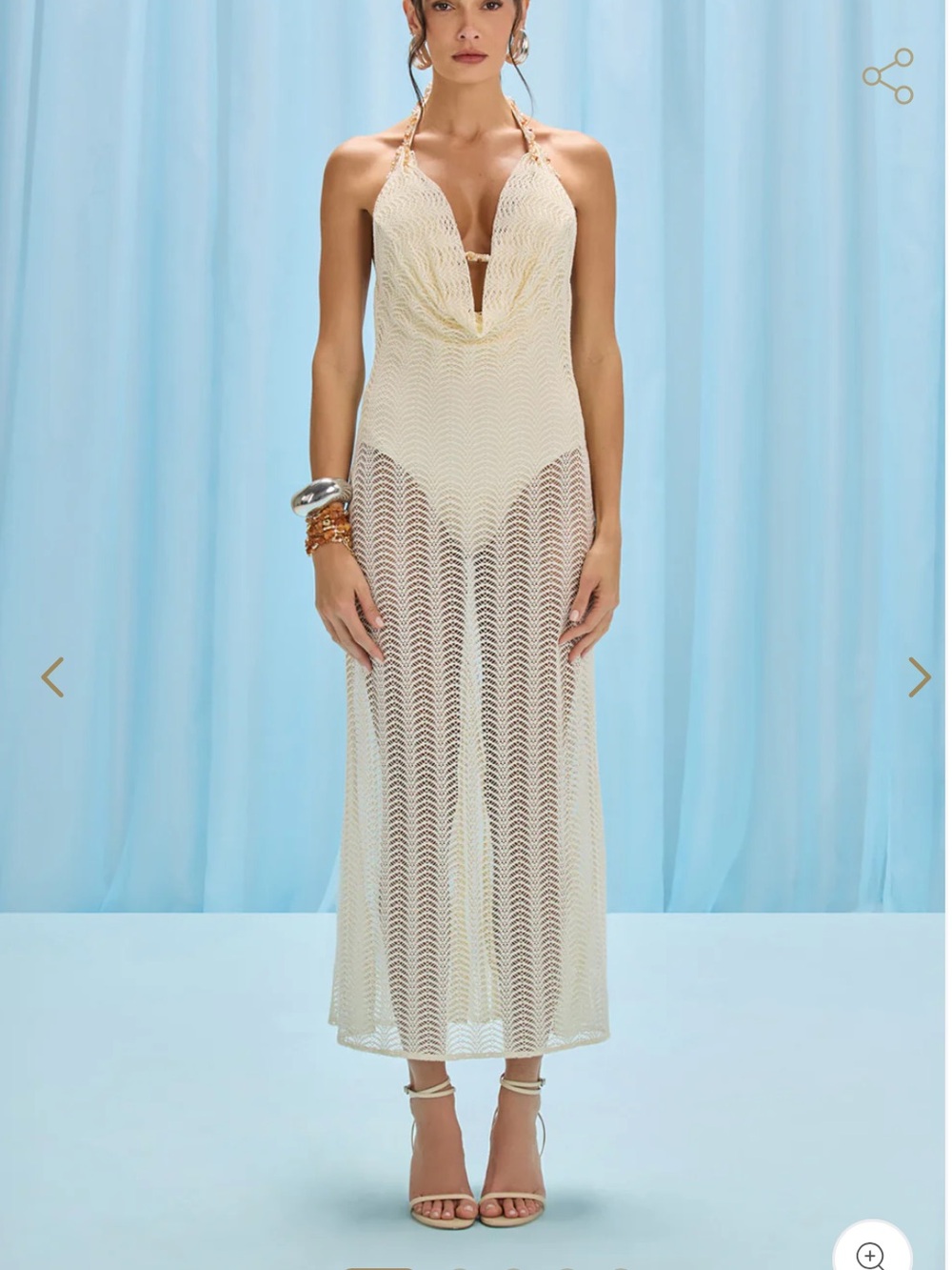 PATBO Wave Mesh Beach Dress | Size Small | Sold Out Online | Worn Once